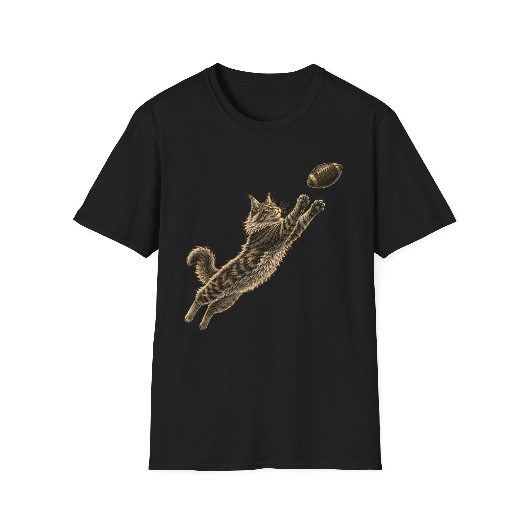 Cat vs Football T-Shirt