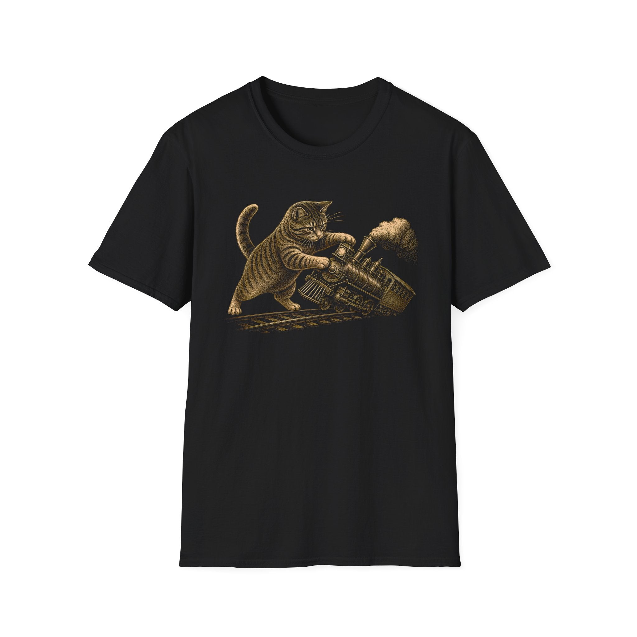 Cat vs Train T-Shirt