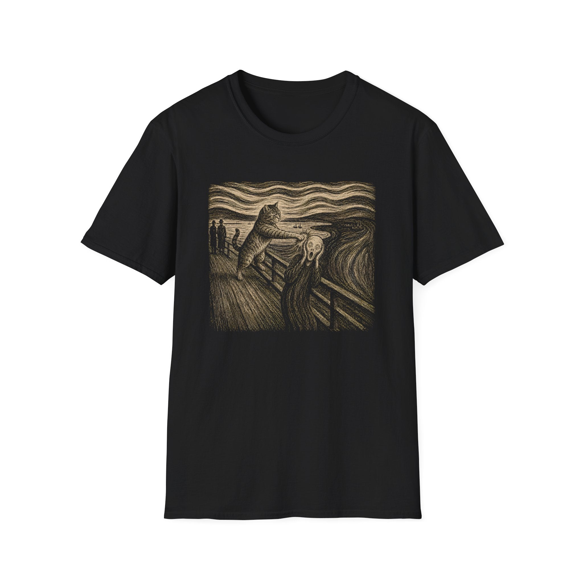 Cat vs The Scream T-Shirt