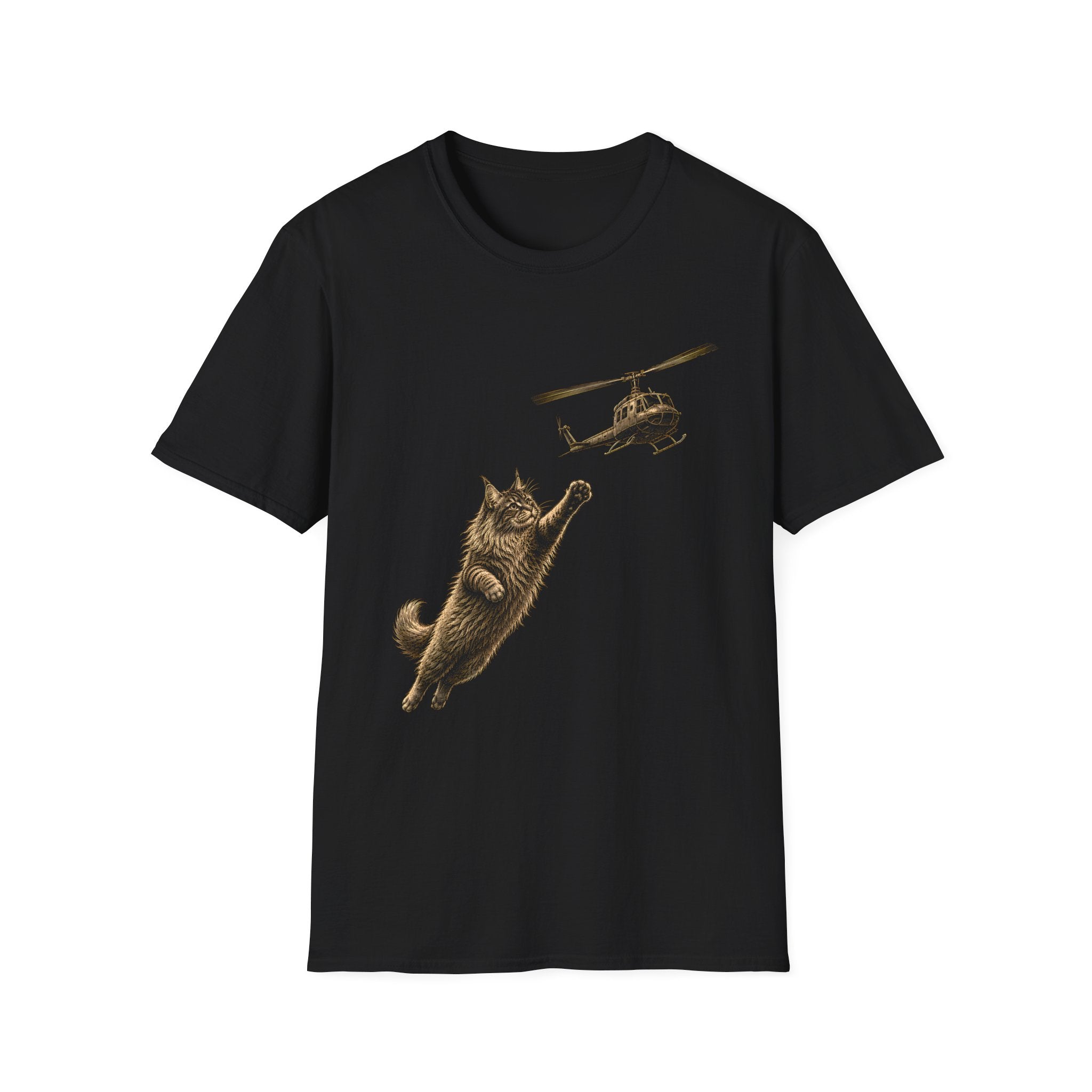 Cat vs Helicopter T-Shirt