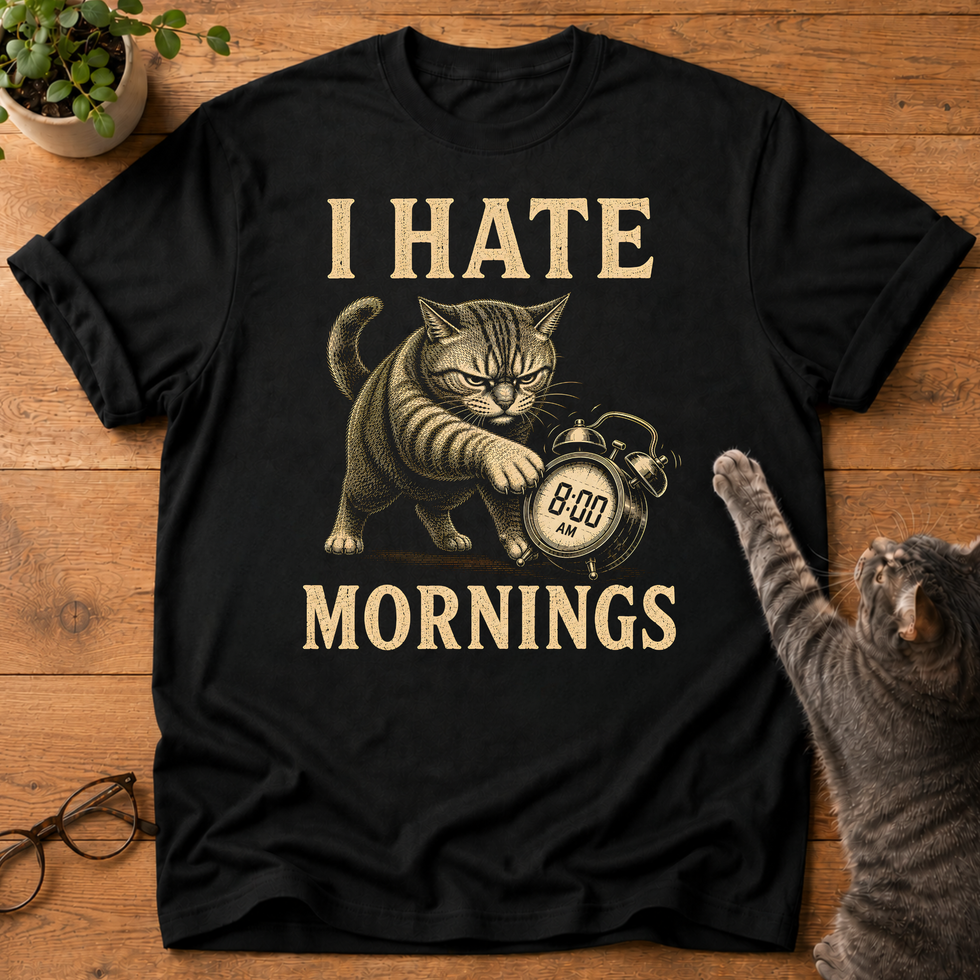 Hate Mornings T-Shirt