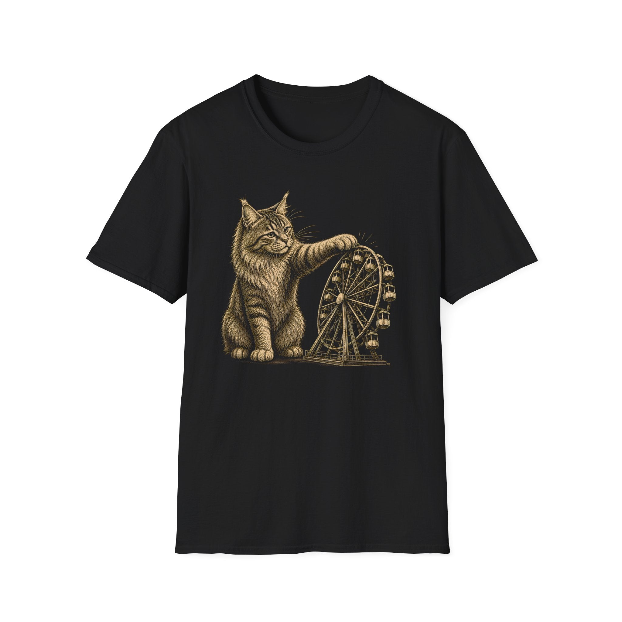 Cat vs Ferris Wheel T-Shirt