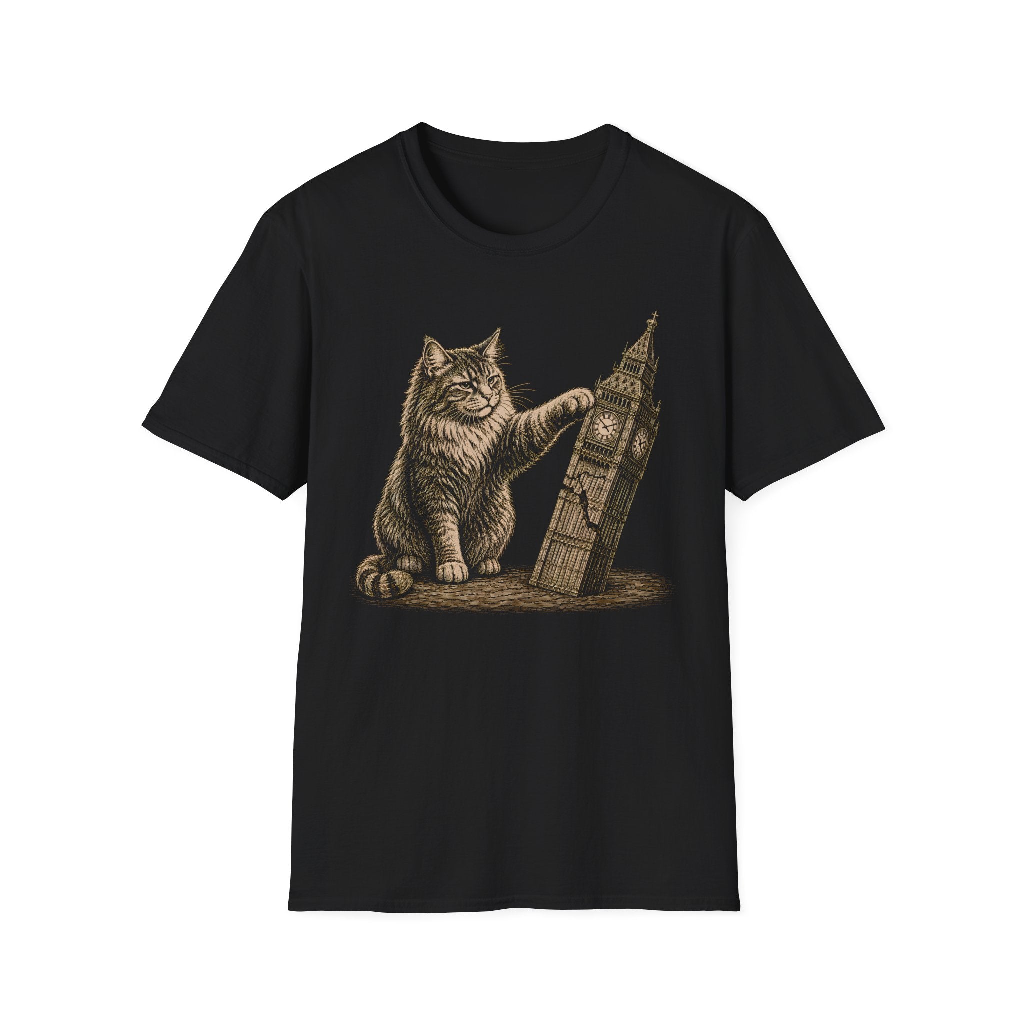 Cat vs Big Ben T-Shirt