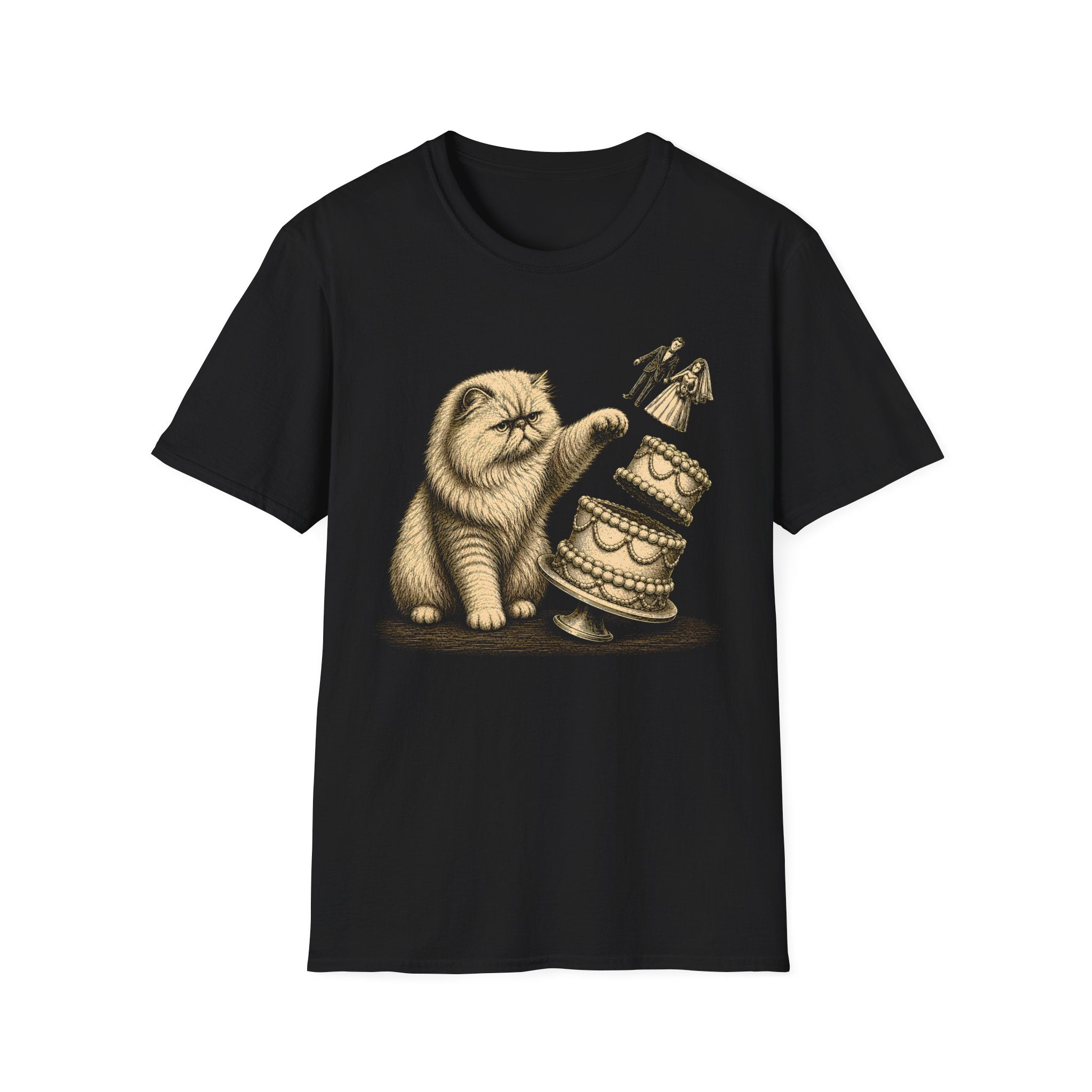 Cat vs Wedding Cake T-Shirt