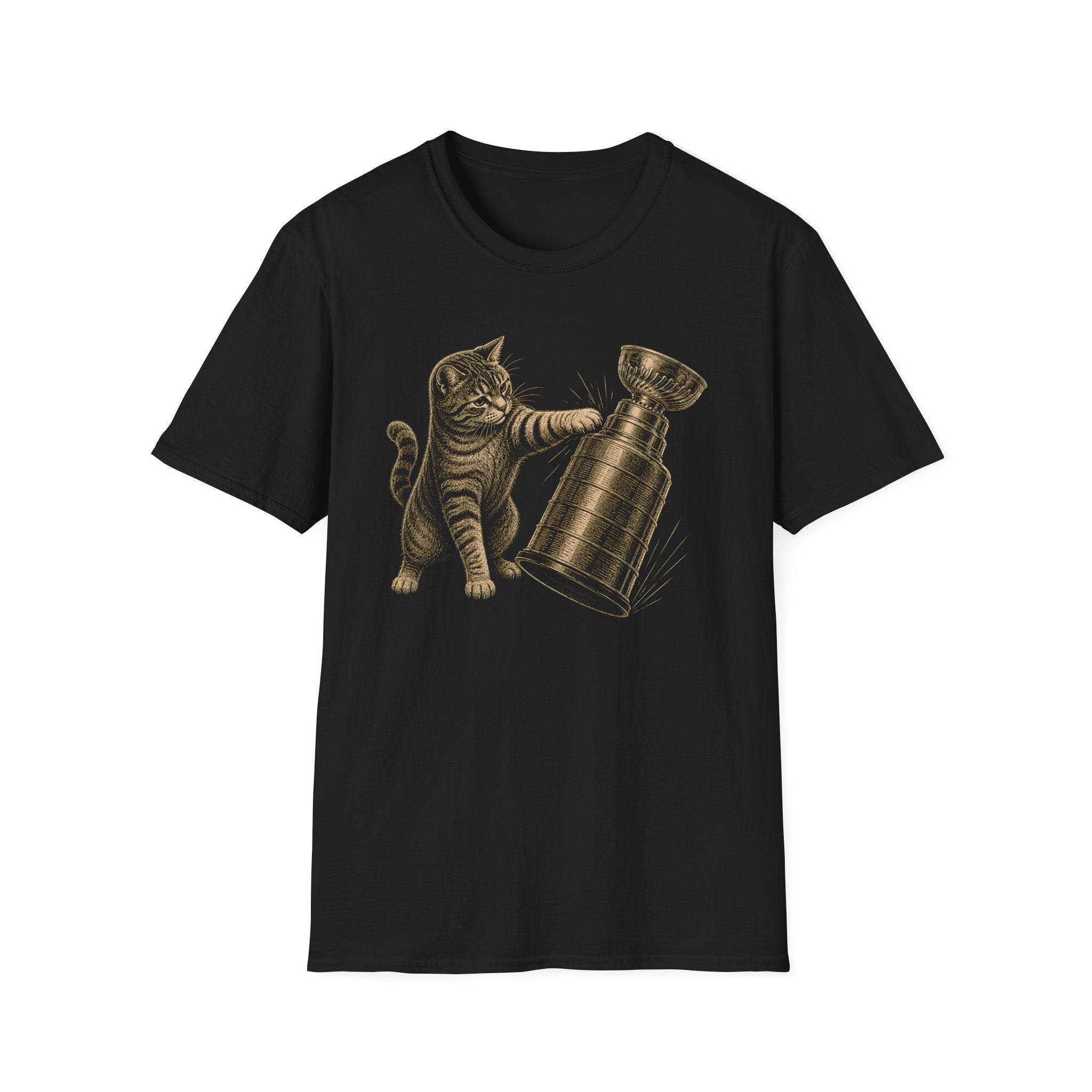 Cat vs Hockey Trophy T-Shirt