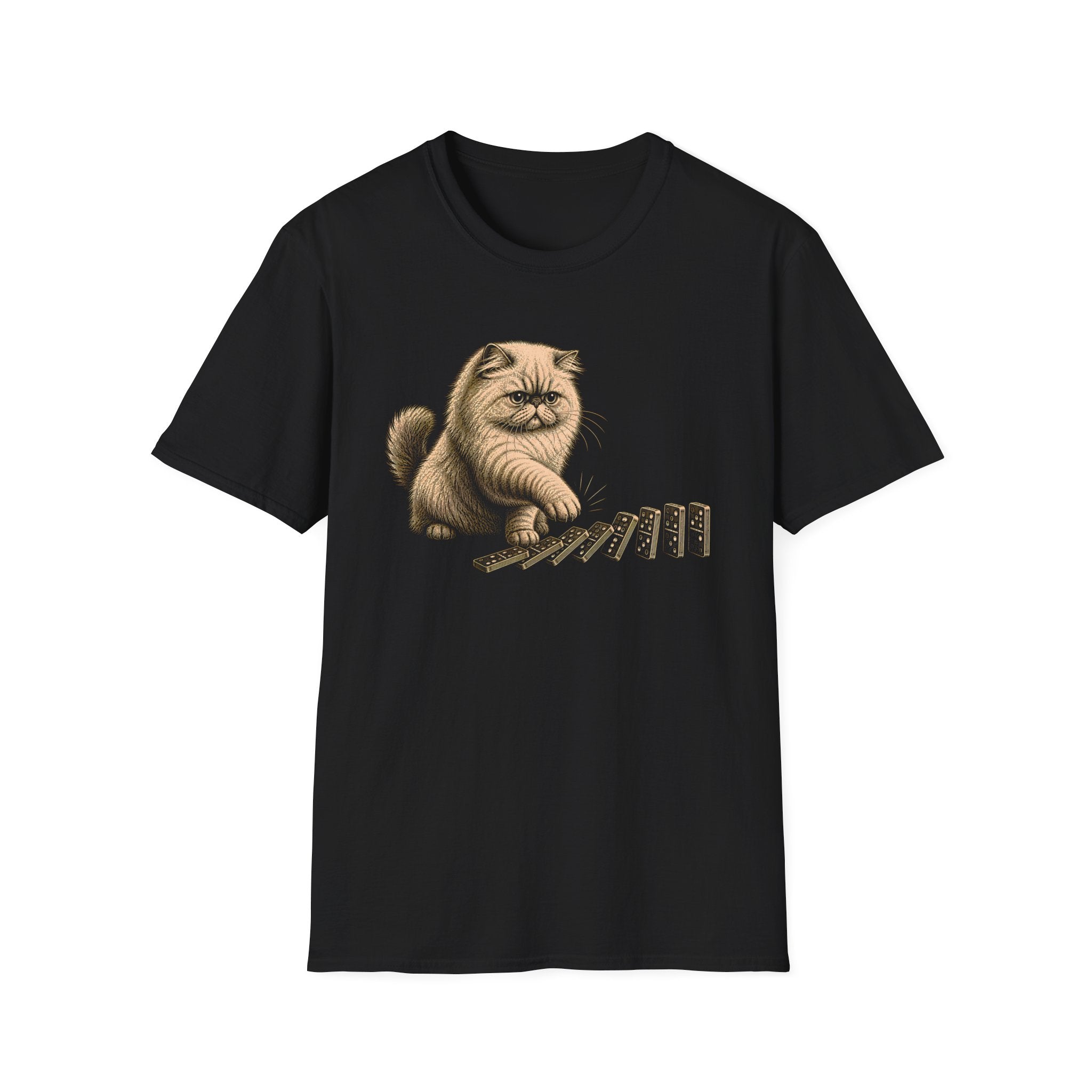 Cat vs Dominoes T-Shirt