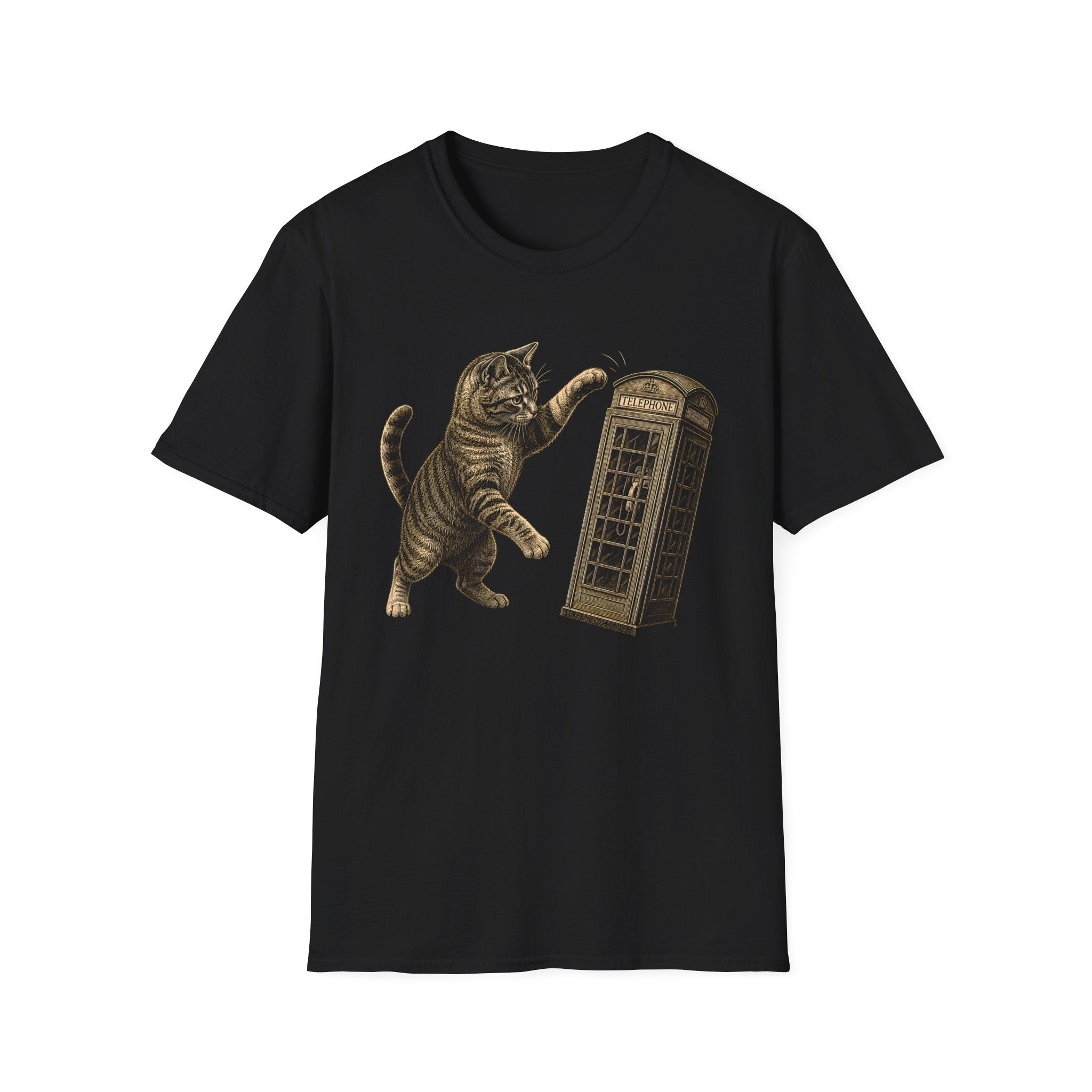 Cat vs Phone Booth T-Shirt