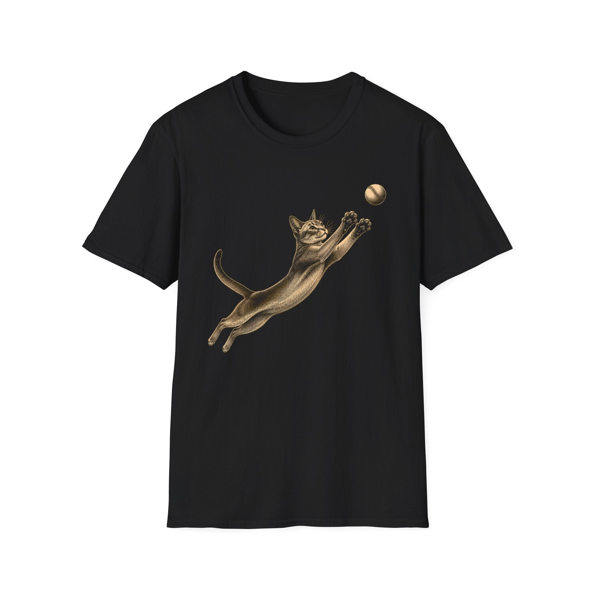 Cat vs Baseball T-Shirt