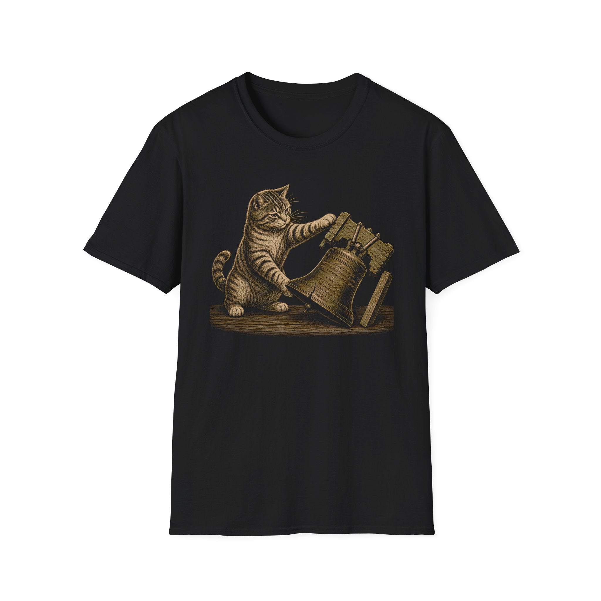 Cat vs Liberty Bell T-Shirt